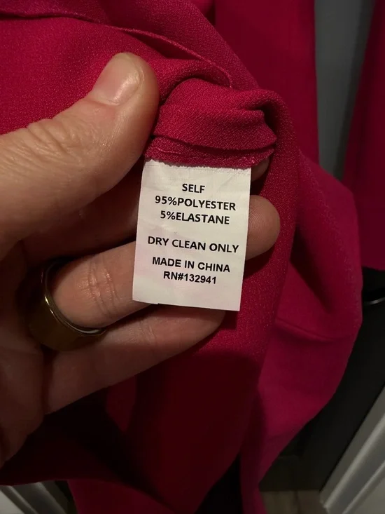 Amanda Uprichard Winfrey Long Sleeve Mini Dress Magenta XS NWT - Picture 5 of 5